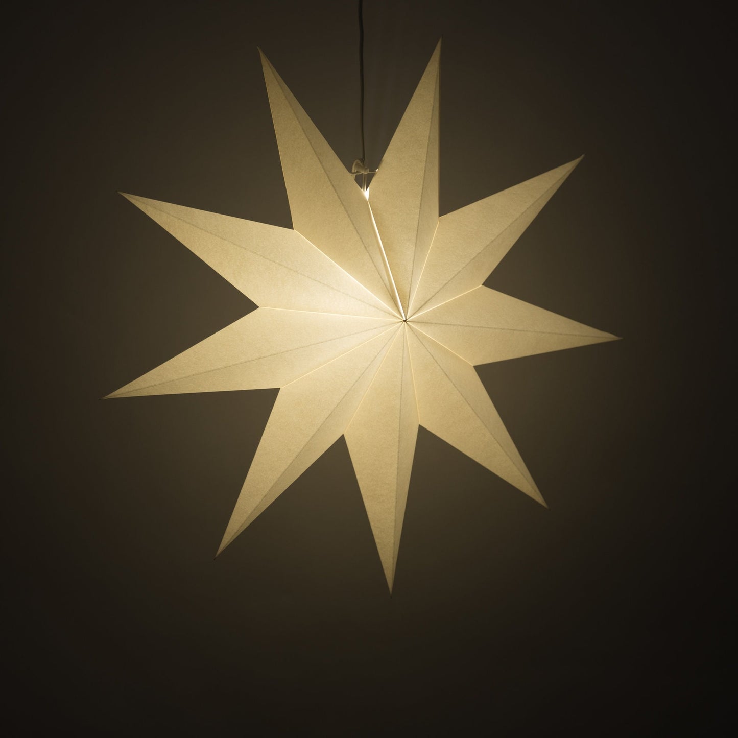 9-Pointed Paper Star Lanterns, 24inch Hanging Star Lampshade, Star lights, Christmas & Wedding Decor,Power Cord Not Included