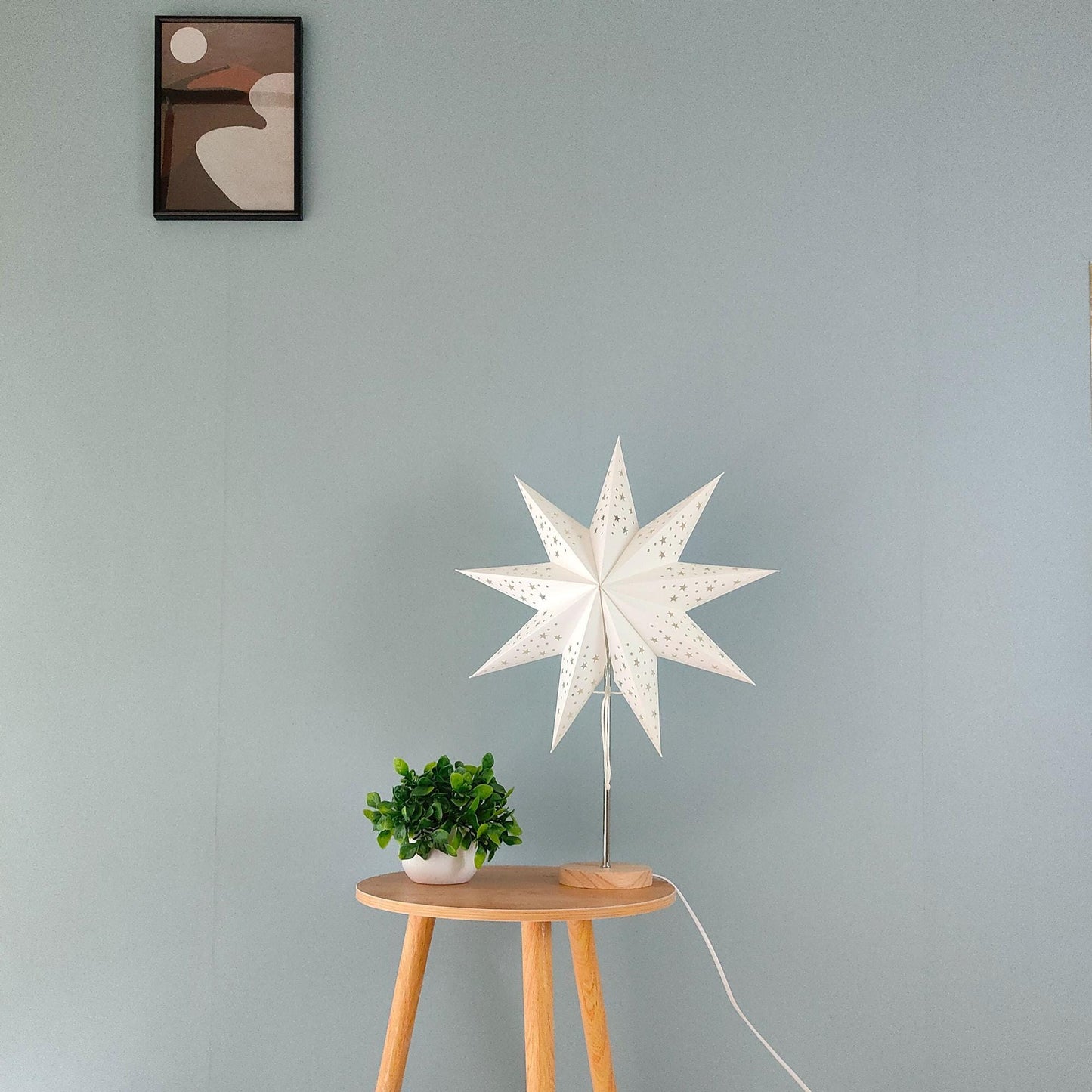 paper star desk lamps