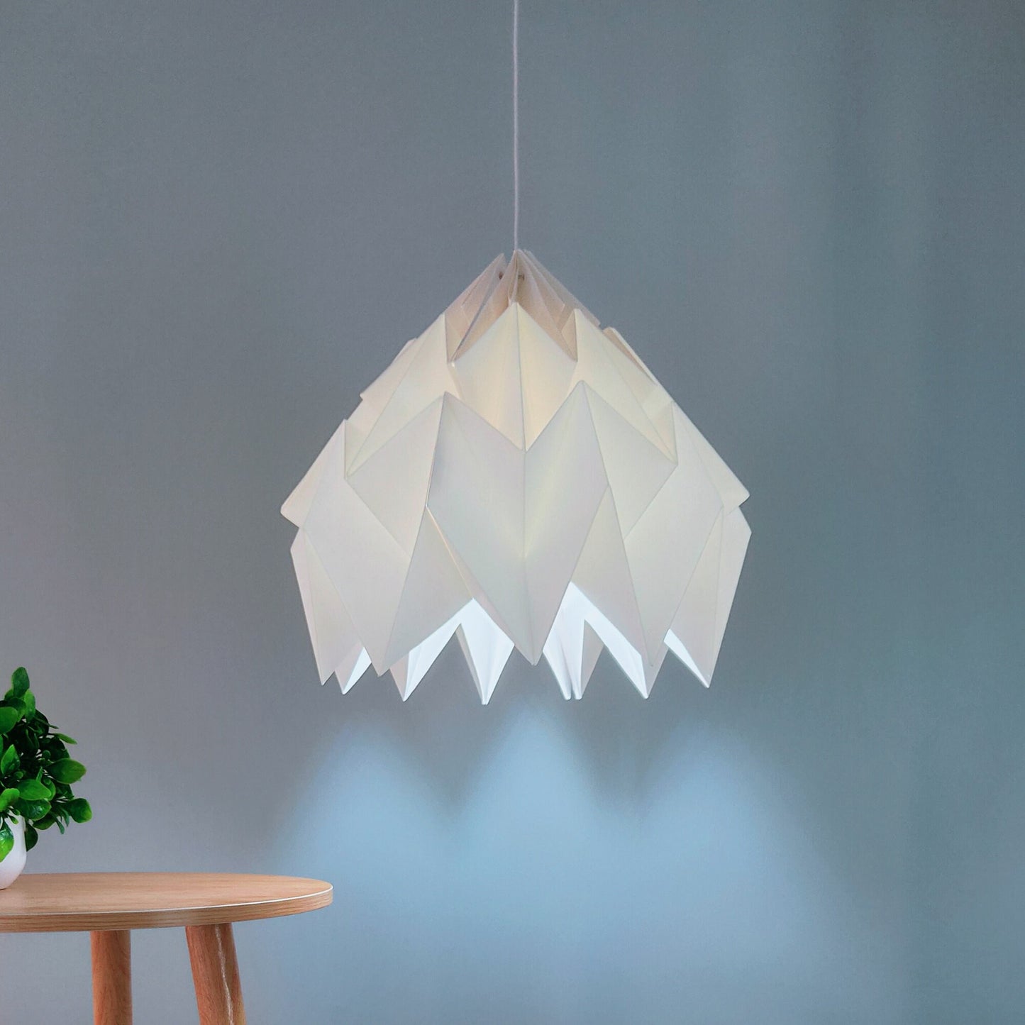 Minimalist Origami lampshade Handmade
