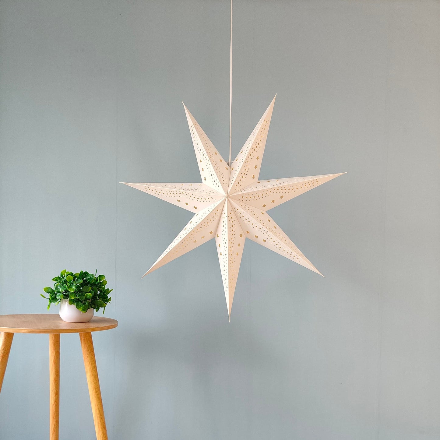 White Paper Star Lamps-Hollow Design-29 Inch