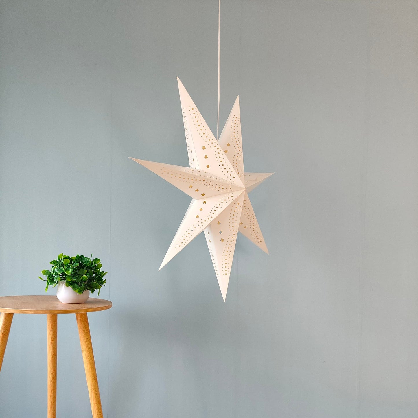 White Paper Star Lamps-Hollow Design-29 Inch