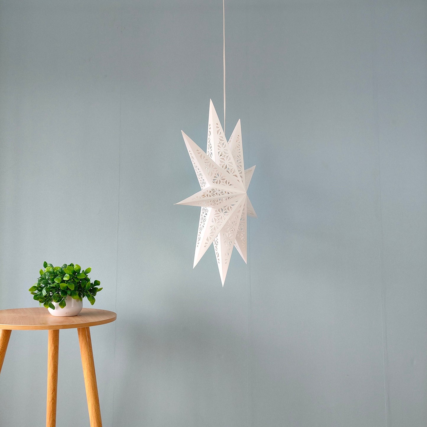 24inch Hanging Star Lights White