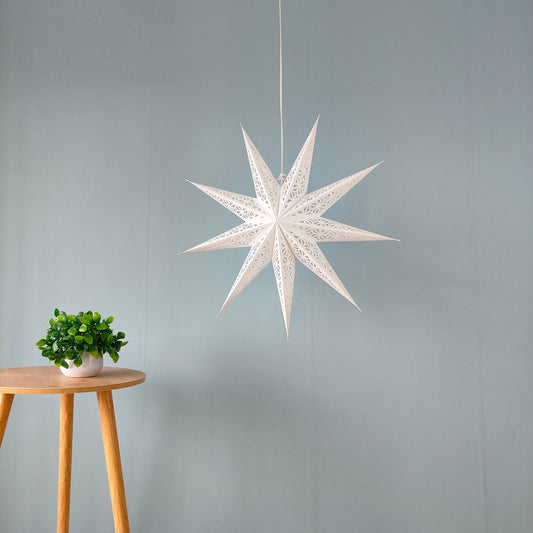 24inch Hanging Star Lights White