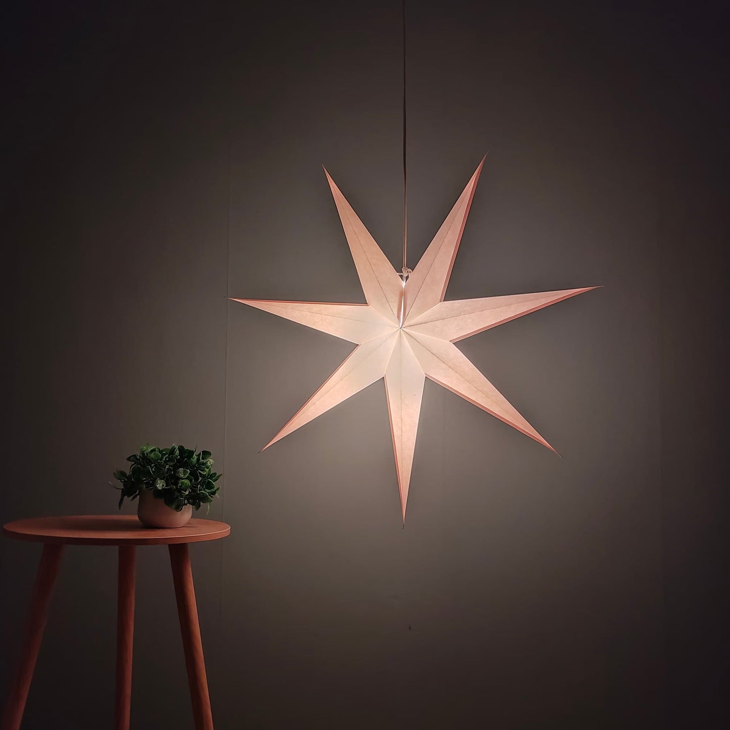 29" Pure White Paper Star Lanterns , Christmas & Wedding Decor