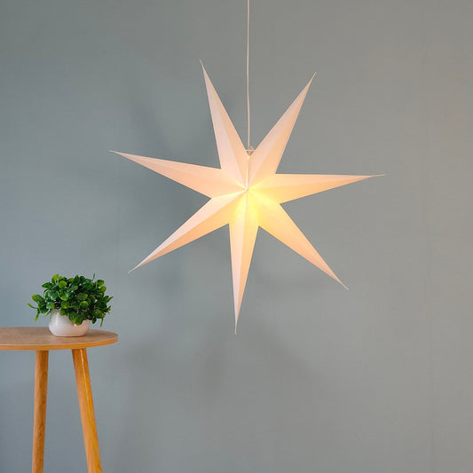 29" Pure White Paper Star Lanterns , Christmas & Wedding Decor