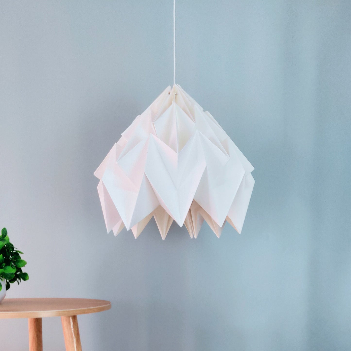 Minimalist Origami lampshade Handmade