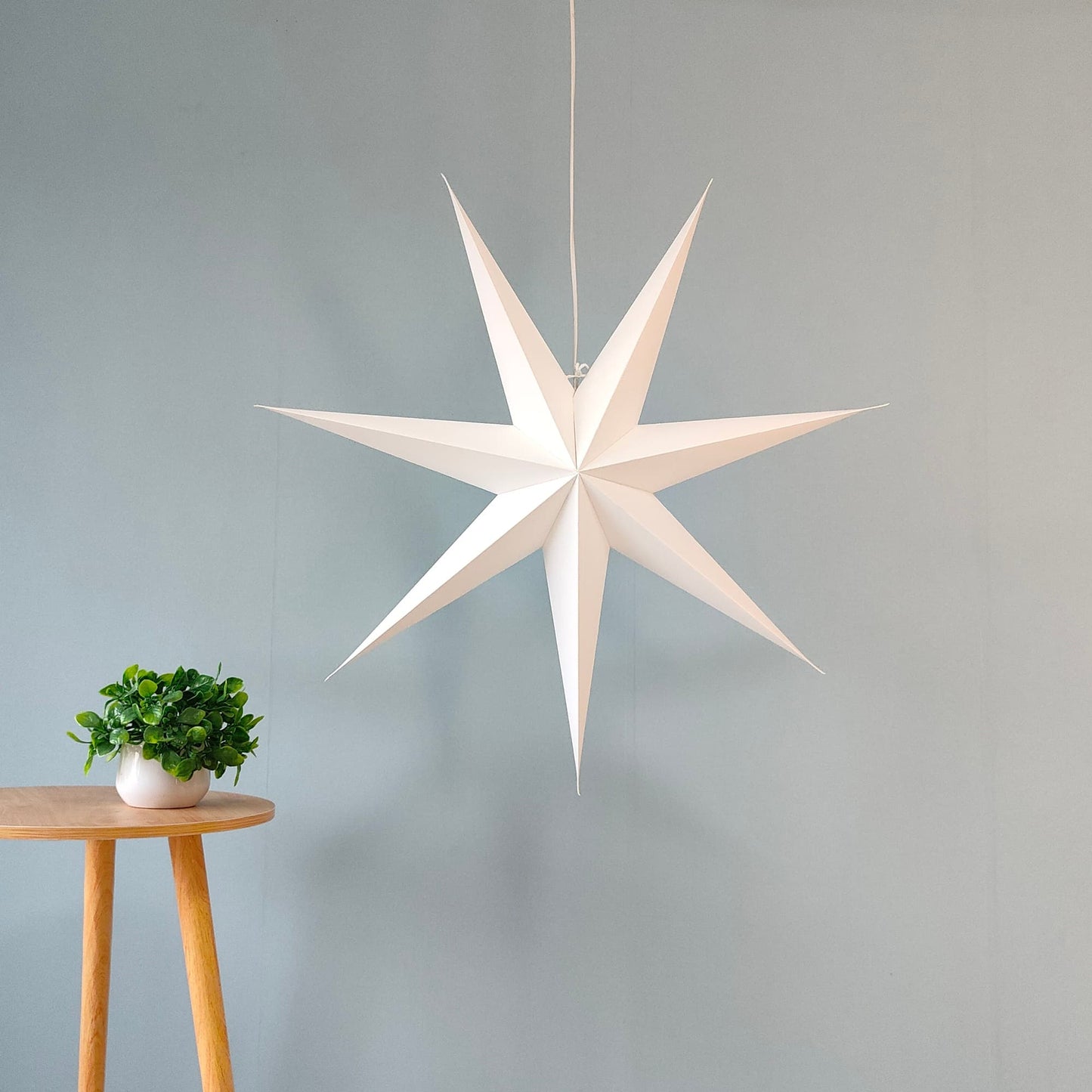 29" Pure White Paper Star Lanterns , Christmas & Wedding Decor